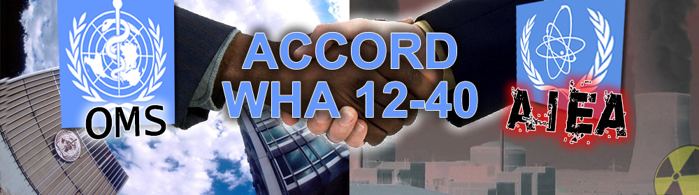 L'accord entre l'OMS et l'AIEA